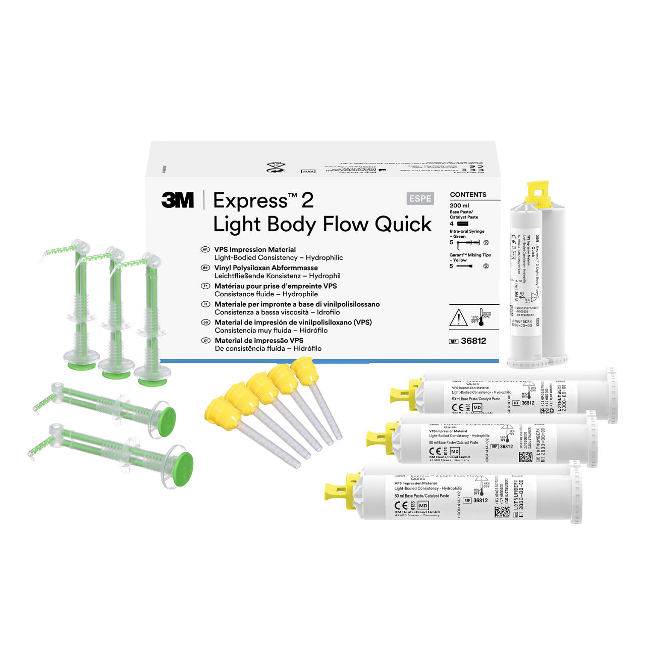 3M™ Express™ 2 Light Body Flow Quick VPS Impression Materials Refill36812