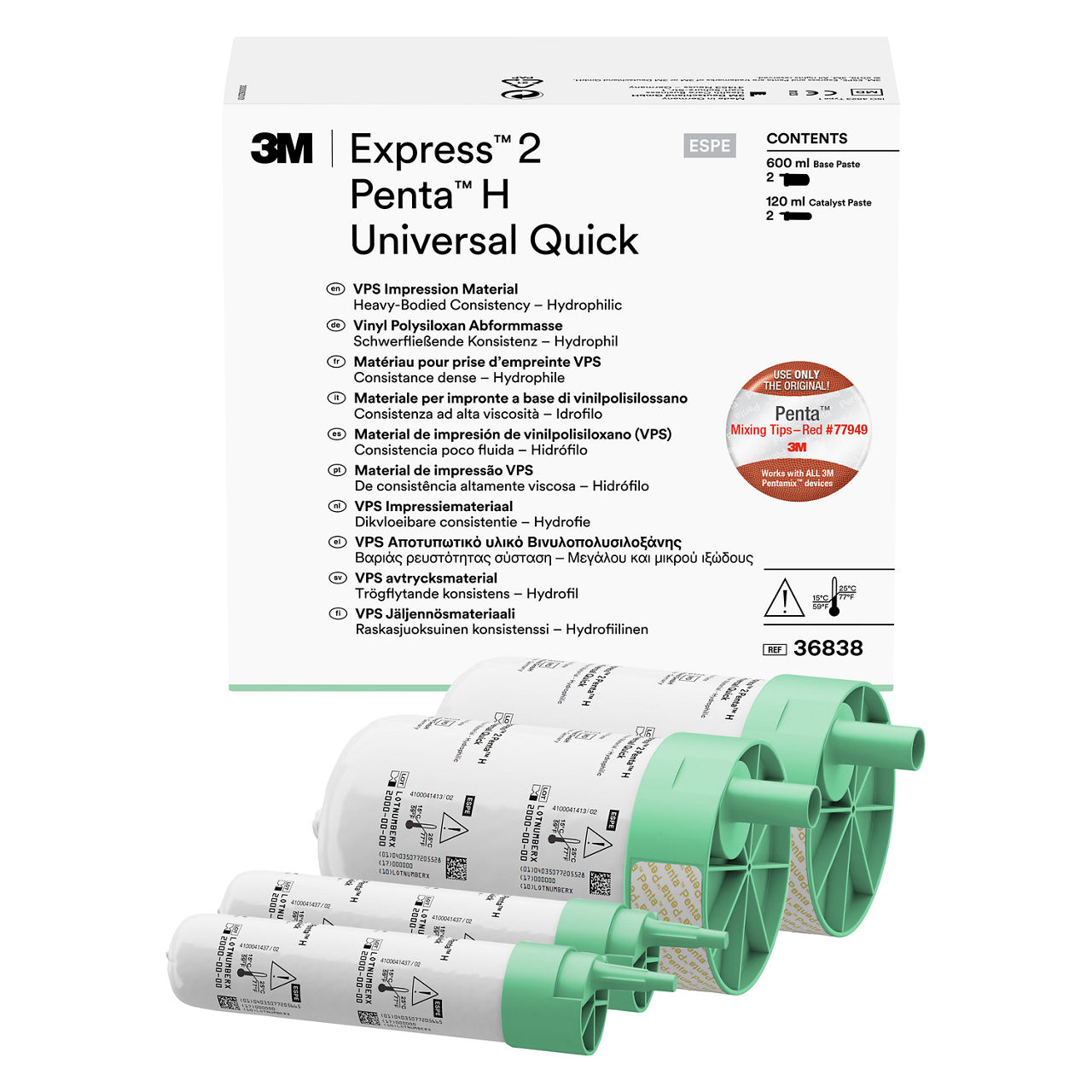 3M™ Express™ 2 Penta™ H Universal Quick VPS Impression Materials Refill36838