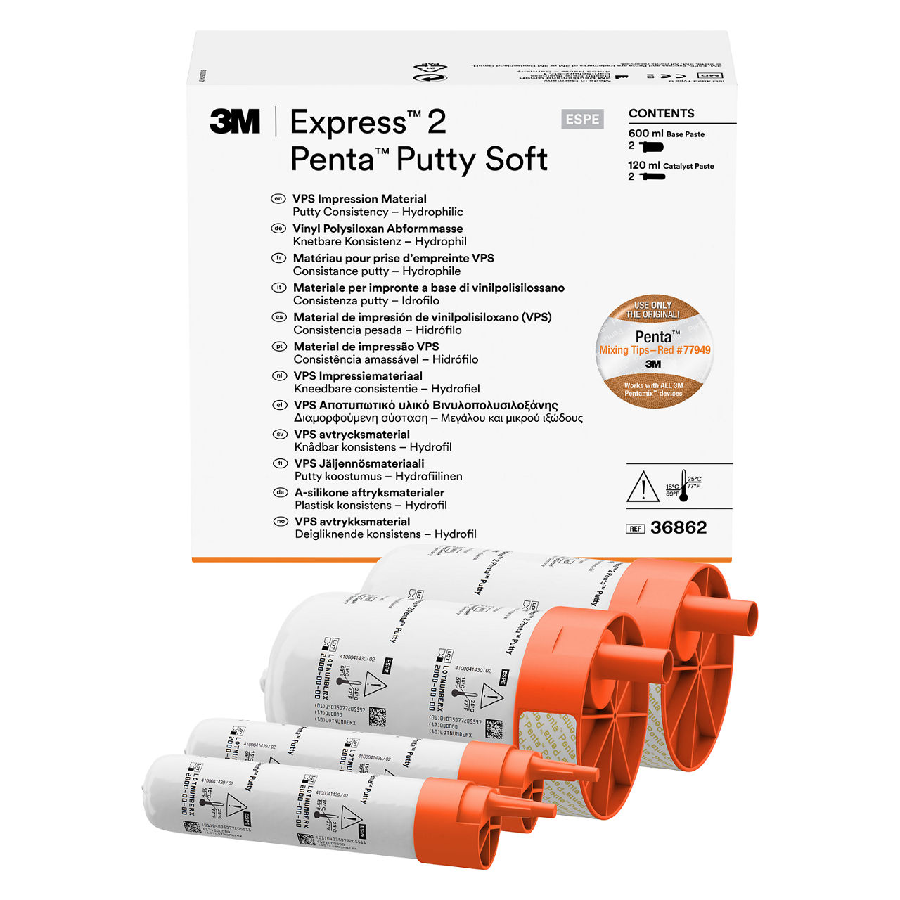 3M™ Express™ 2 Penta™ Putty Soft VPS Impression Material Refill Express™2 Penta™ Putty Soft 36862