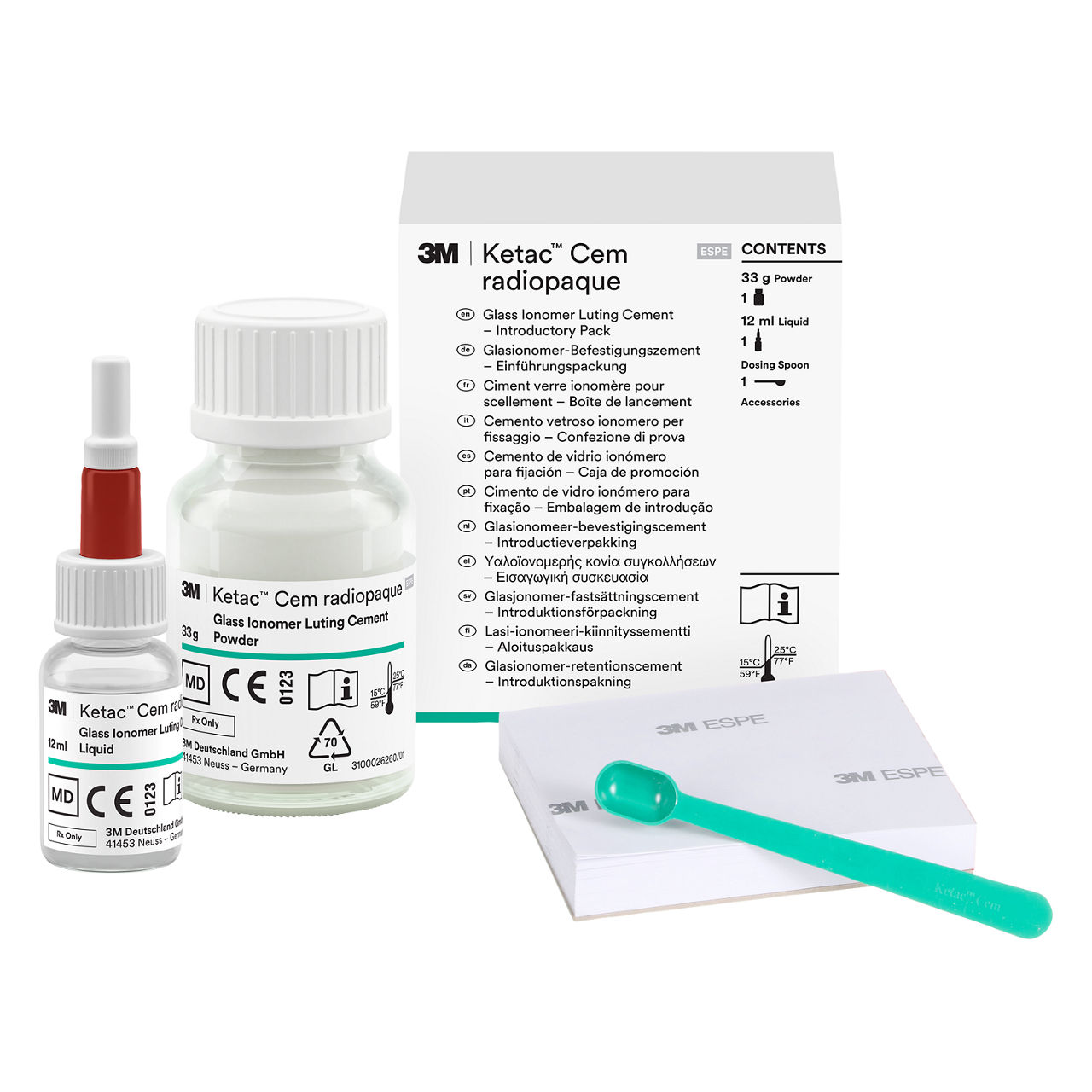 3M™ Ketac™ Cem Radiopaque Permanent Glass Ionomer Luting Cement Intro Kit