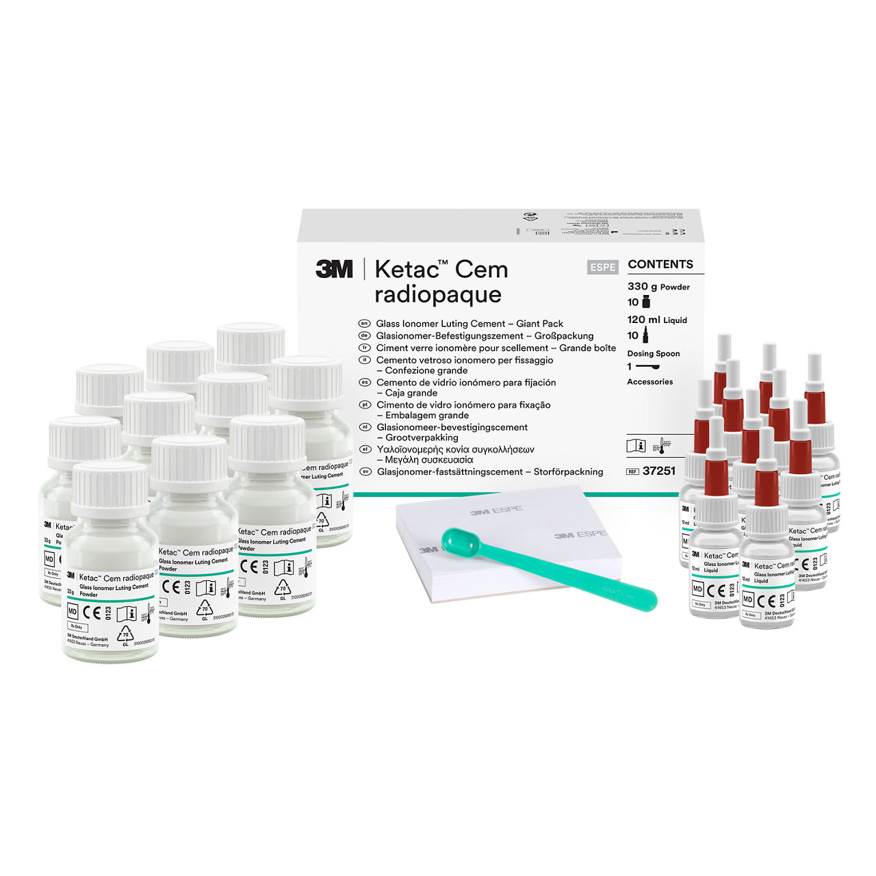 3M™ ESPE™ Ketac™ Cem Radiopaque Glass Ionomer Luting Cement Giant Pack,37251