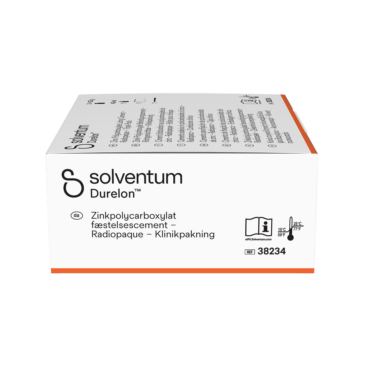Solventum™ Durelon™ Zinc Polycarboxylate Luting Cement, 38234, Triple Pack - Left, Center, In Packaging (2C1)