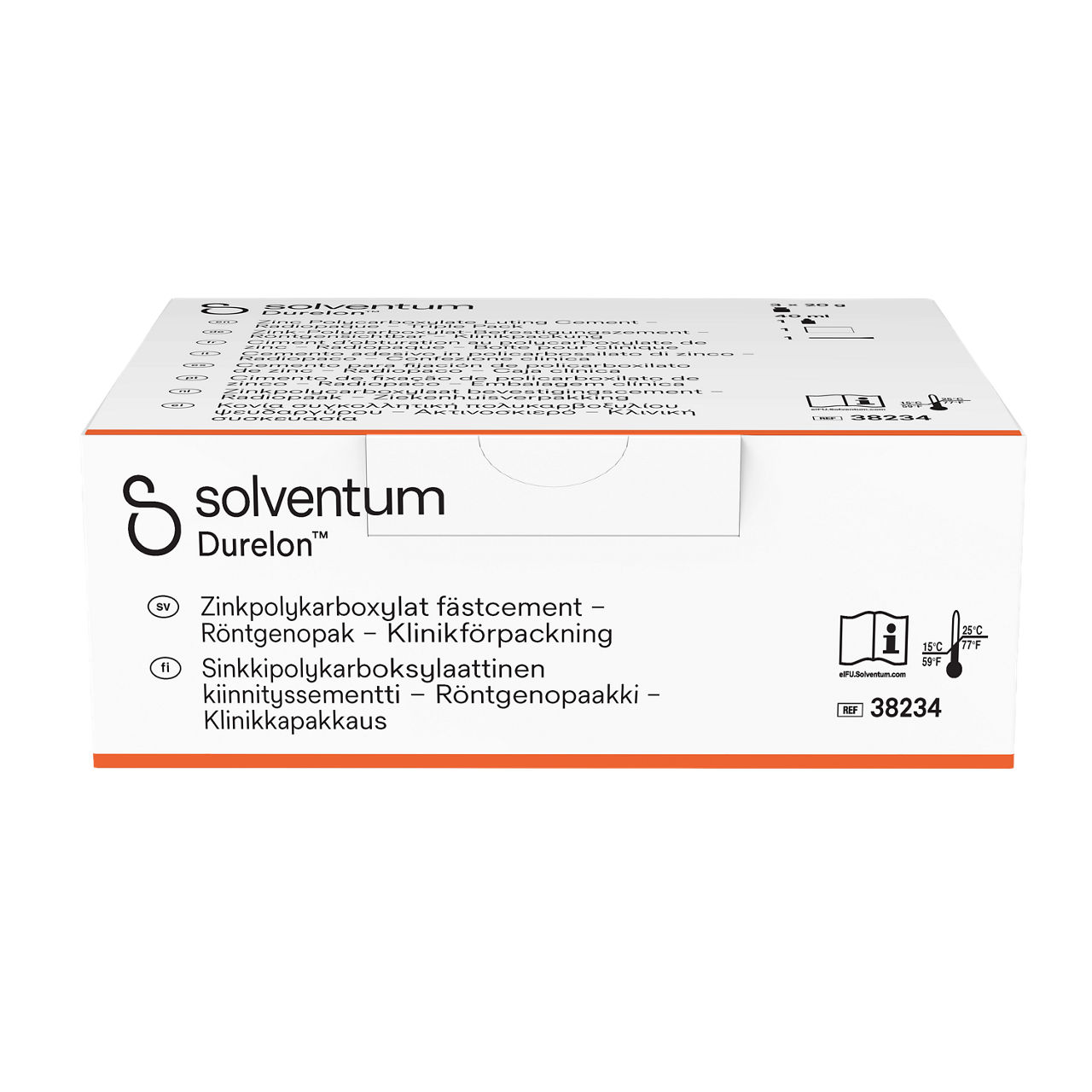 Solventum™ Durelon™ Zinc Polycarboxylate Luting Cement, 38234, Triple Pack - Top, Center, In Packaging (3C1)