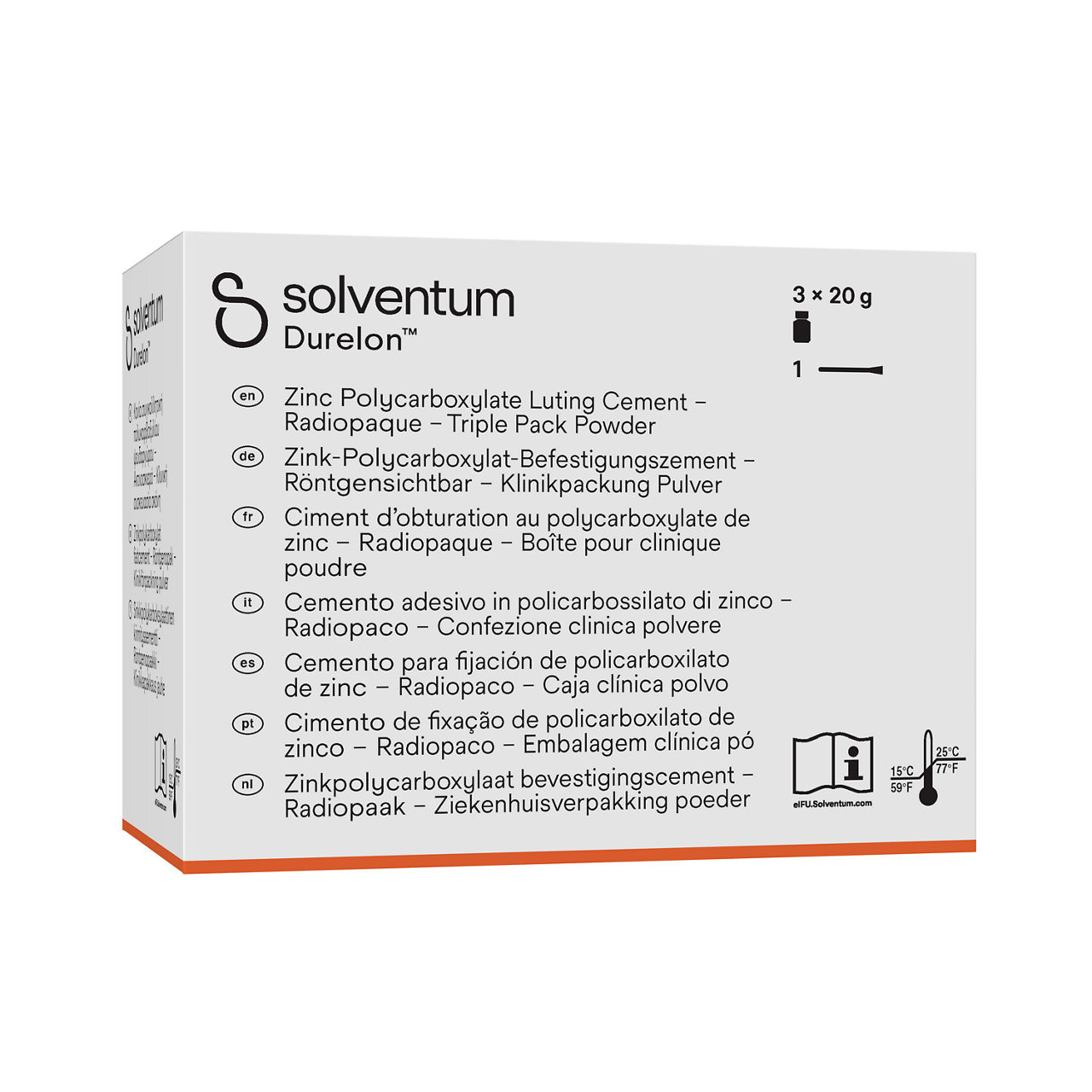 Solventum™ Durelon™, 38236 -Front, Left, In Packaging (1L1)