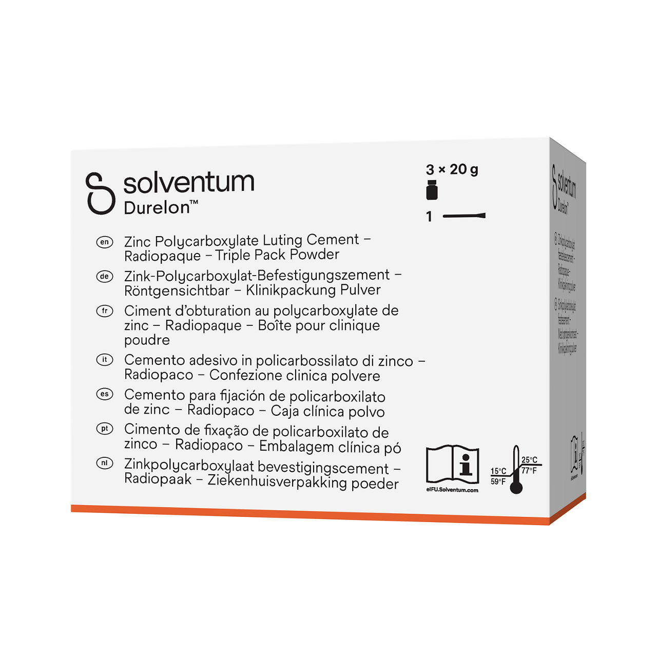 Solventum™ Durelon™, 38237 -Front, Right, In Packaging (1R1)