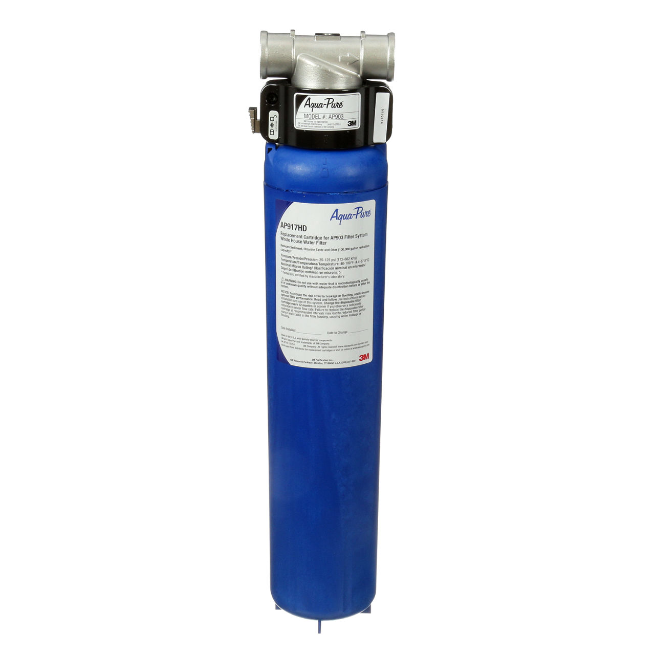 3M™ Aqua-Pure™ AP900 Series Whole House Water Filtration System AP903, 5621102, Sanitary Quick-Change, 5 um, 1/Case