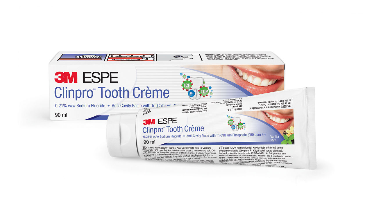3M Clinpro Tooth Creme tube & box, vanilla mint, 12218