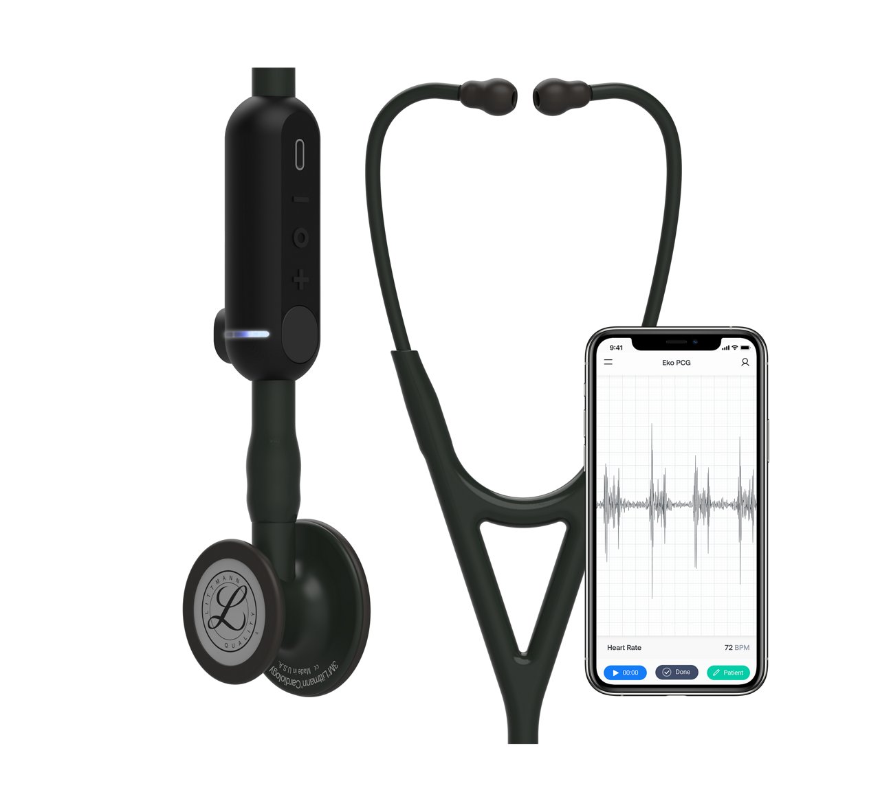 3M™ Littmann® CORE Digital Stethoscope, 8480, Hero view, iPhone, 3400x3400 px, high res