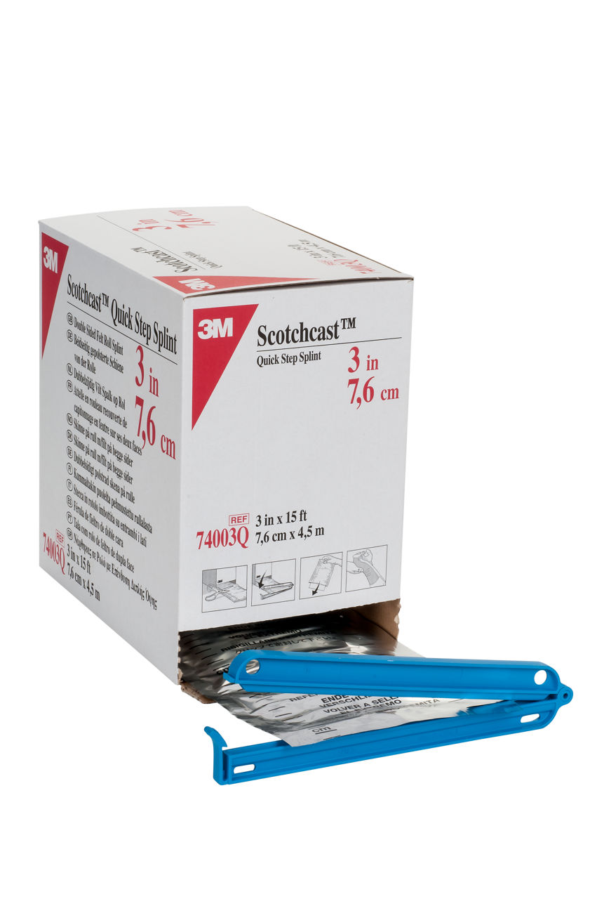 3M™ Scotchcast™ Quick Step Double Sided Felt Roll Splint, 74003Q, 3 Inch