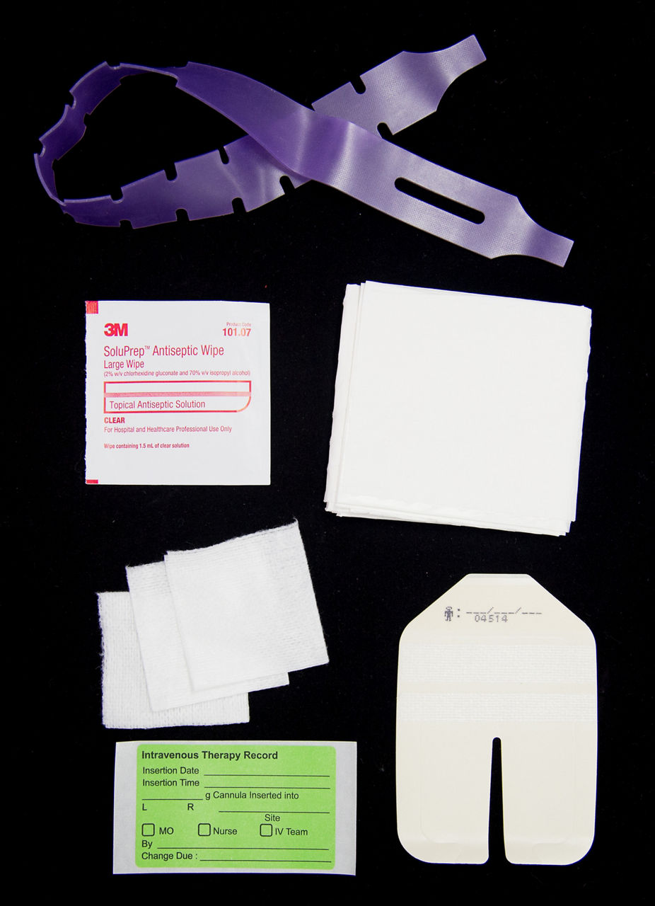 3M™ Tegaderm™ I.V. Starter Kit, 1633K, Adult Peripheral I.V. Starter KitDressing, 7 cm x 8.5 cm, 108 Kits/Box, 3 Boxes/Case