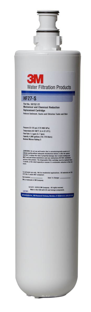 3M™ High Flow 시리즈 필터 카트리지, HF27-S, 5632202, 5 µm NOM, 1.5 gpm, 4800 gal, 6개/케이스