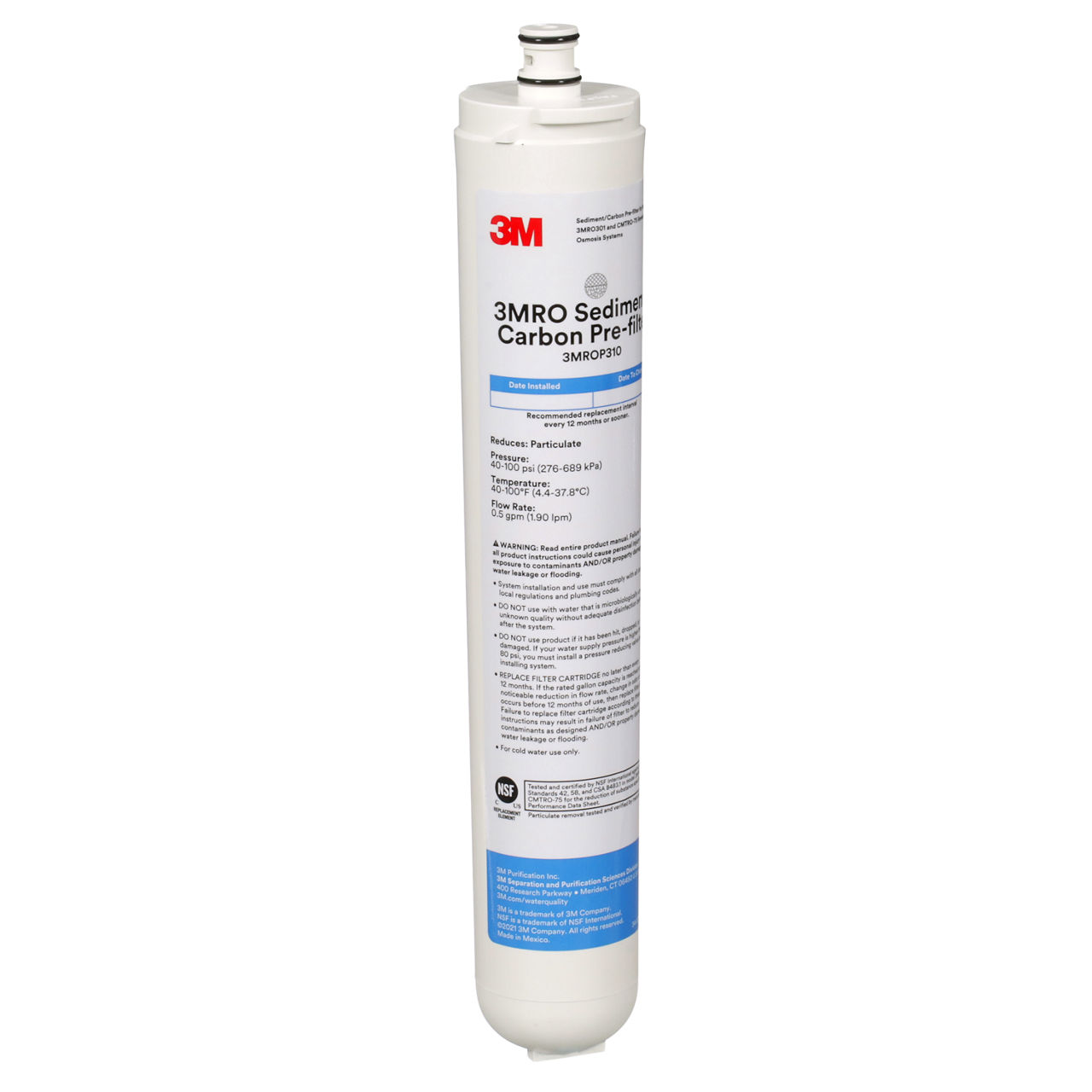 3M™ Under Sink Reverse Osmosis Replacement Water Filter Cartridges
