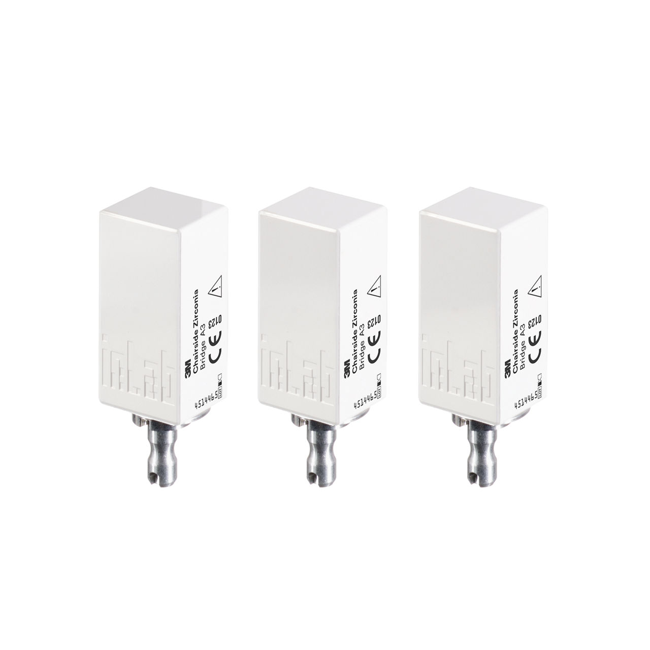 3M™ Zircone chairside Bloc pour bridge Recharge, 39mm, teinte A3, 69951