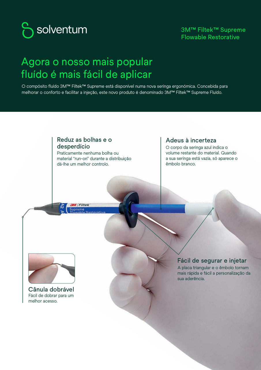 Filtek™ Supreme Fluído Sell Sheet, Portugal