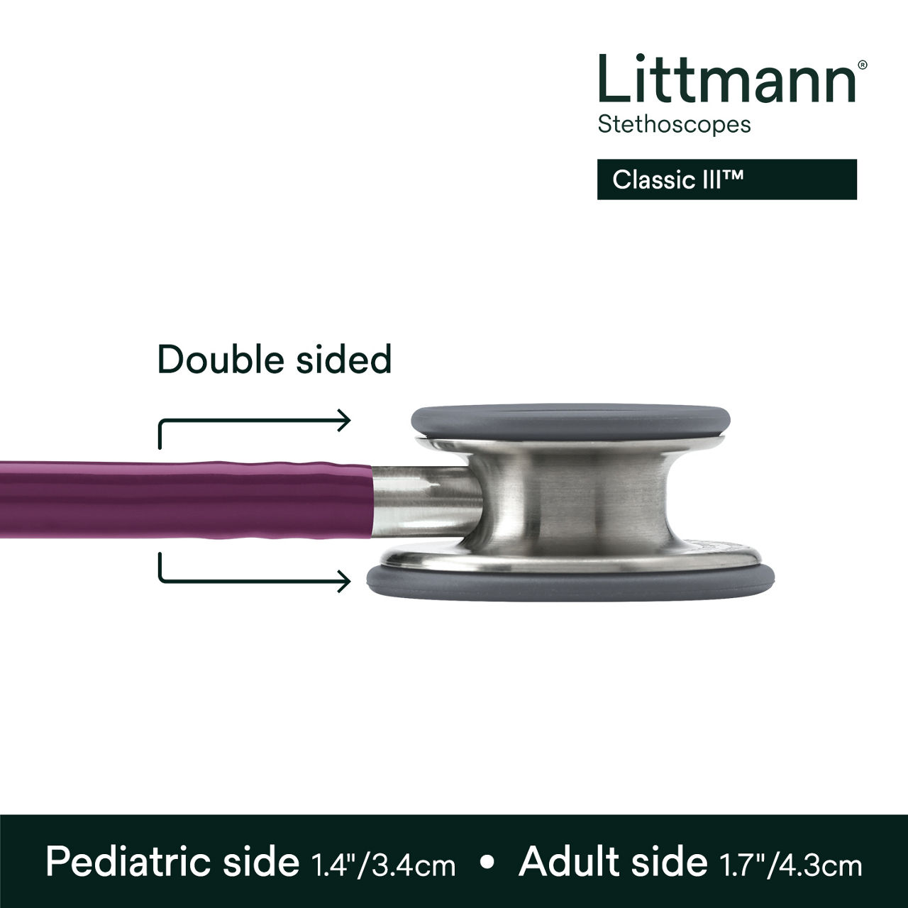 Littmann® Classic III Stethoscope, 5831, B+ Image 3