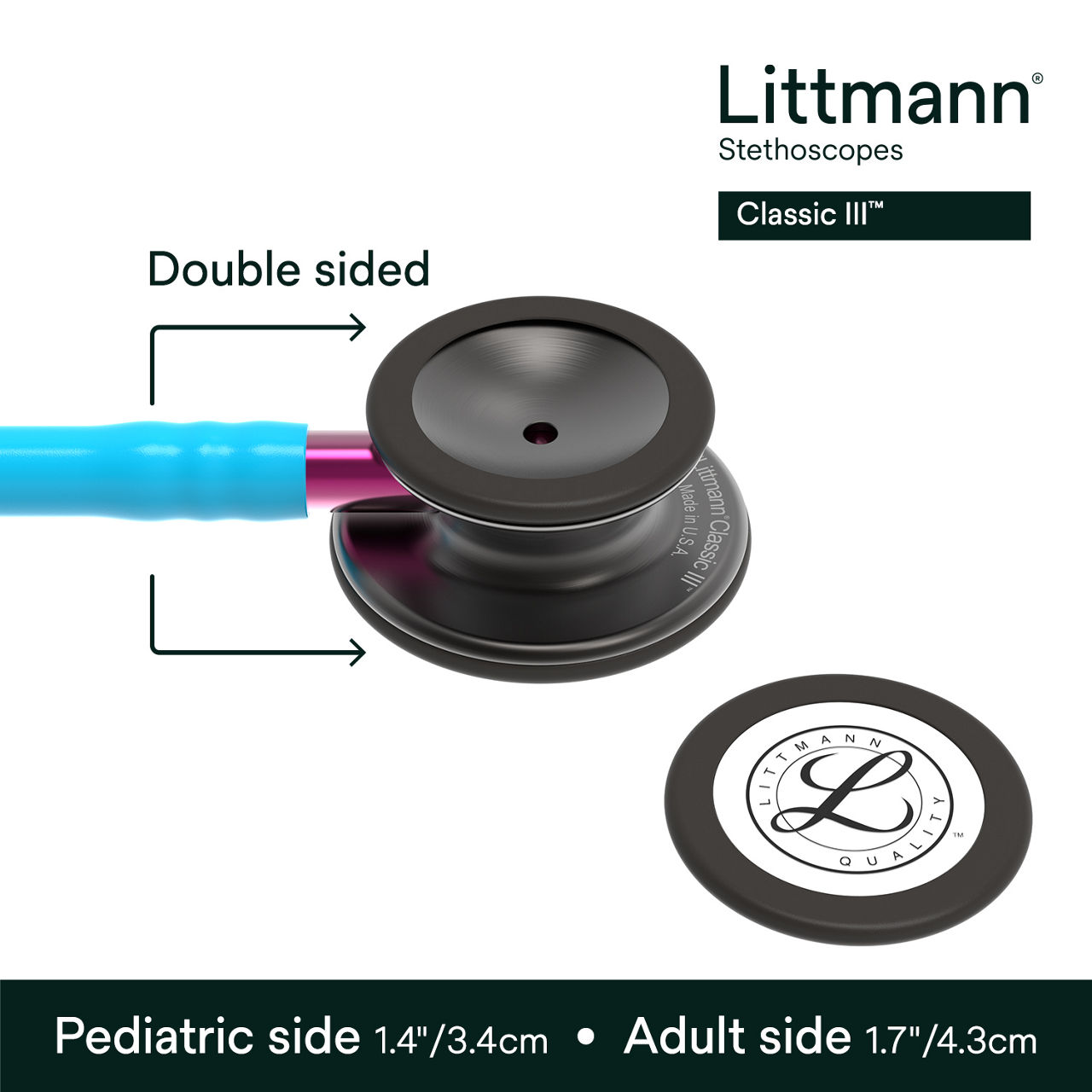 Littmann Classic III Stethoscope, 5872, B+ Image 3