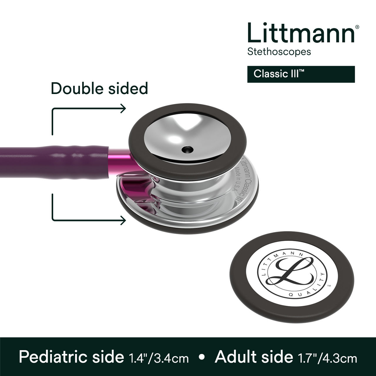 Littmann Classic III Stethoscope, 5960, B+ Image 3