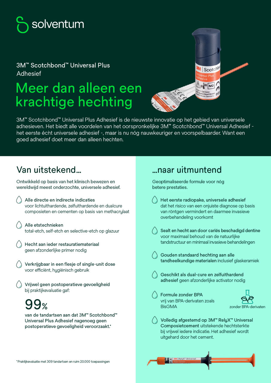 Scotchbond™ Universal Plus Adhesief Sell Sheet