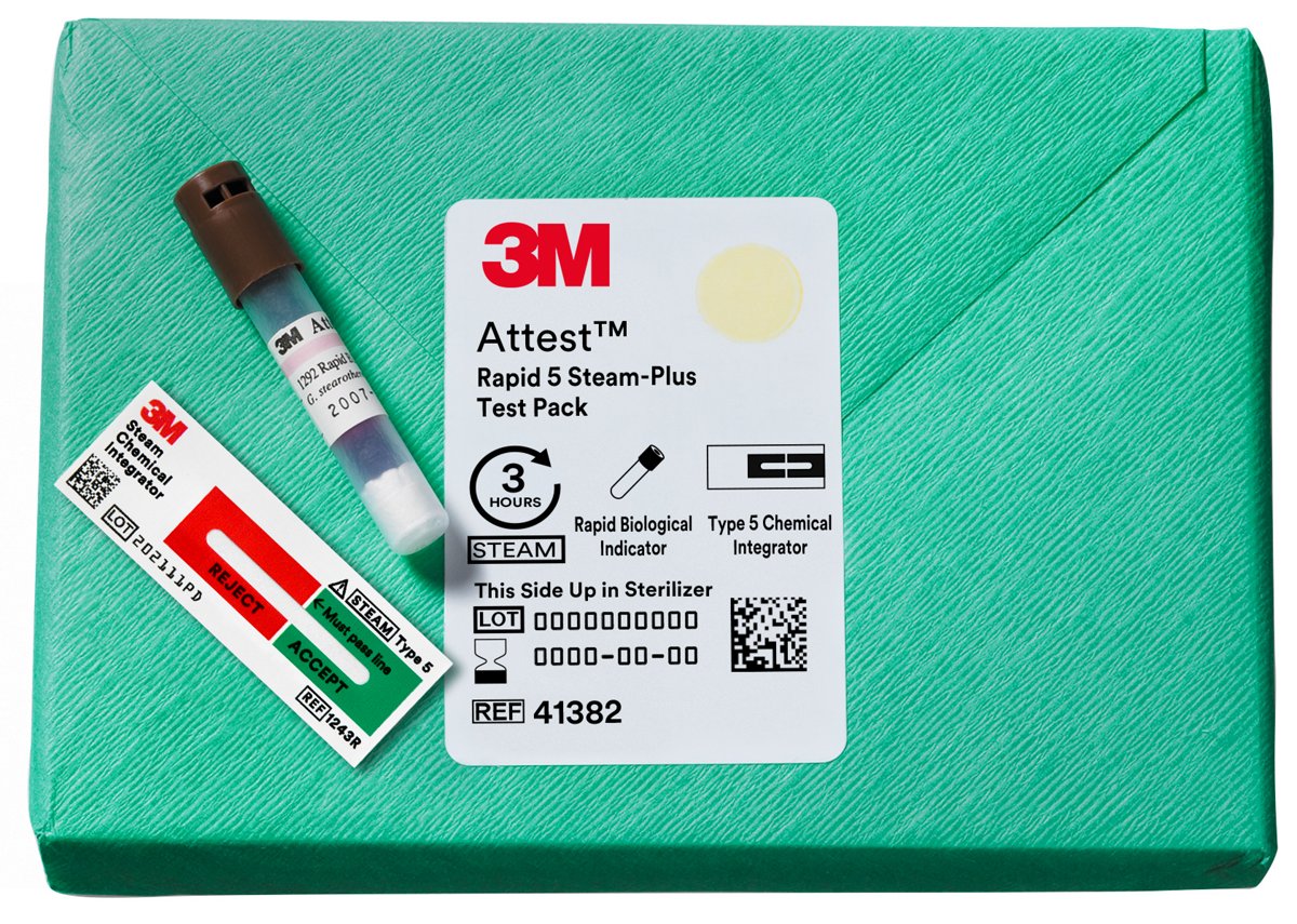 3M Attest Rapid Steam BI Test Pack with Type 5 Integrator
