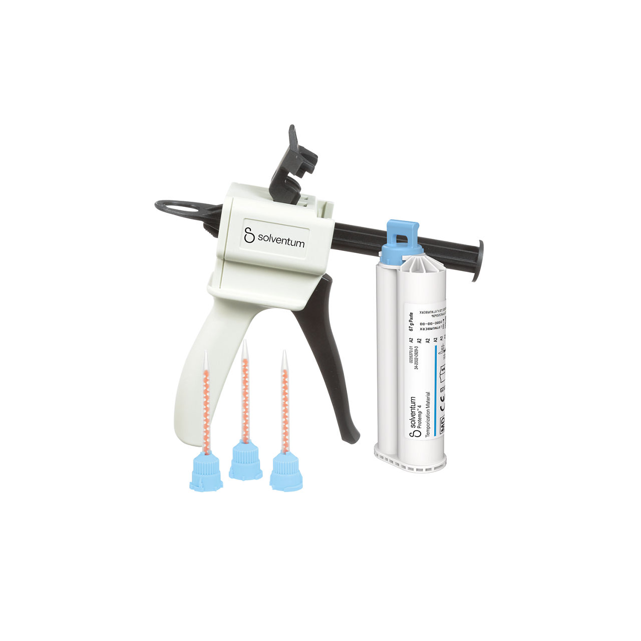 Solventum™ Protemp™ 4 Material de temporização – Embalagem de introdução A2, 46953, 67 g Paste, Dispenser, Mixing Tips - Blue