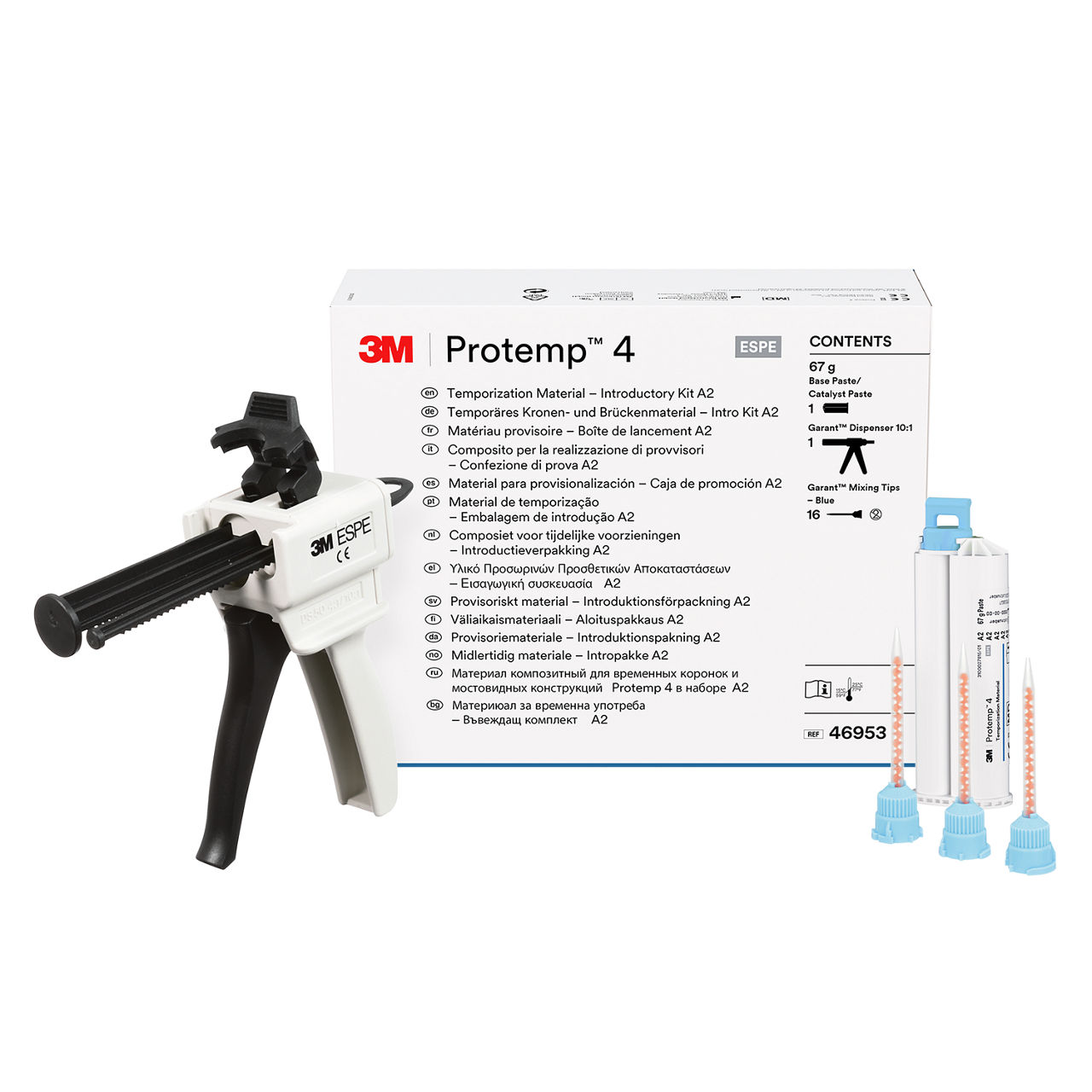 3M™ Protemp™ 4, Kit Introducción Cartucho Resina Bisacrílica Autopolimerizable, 46953
