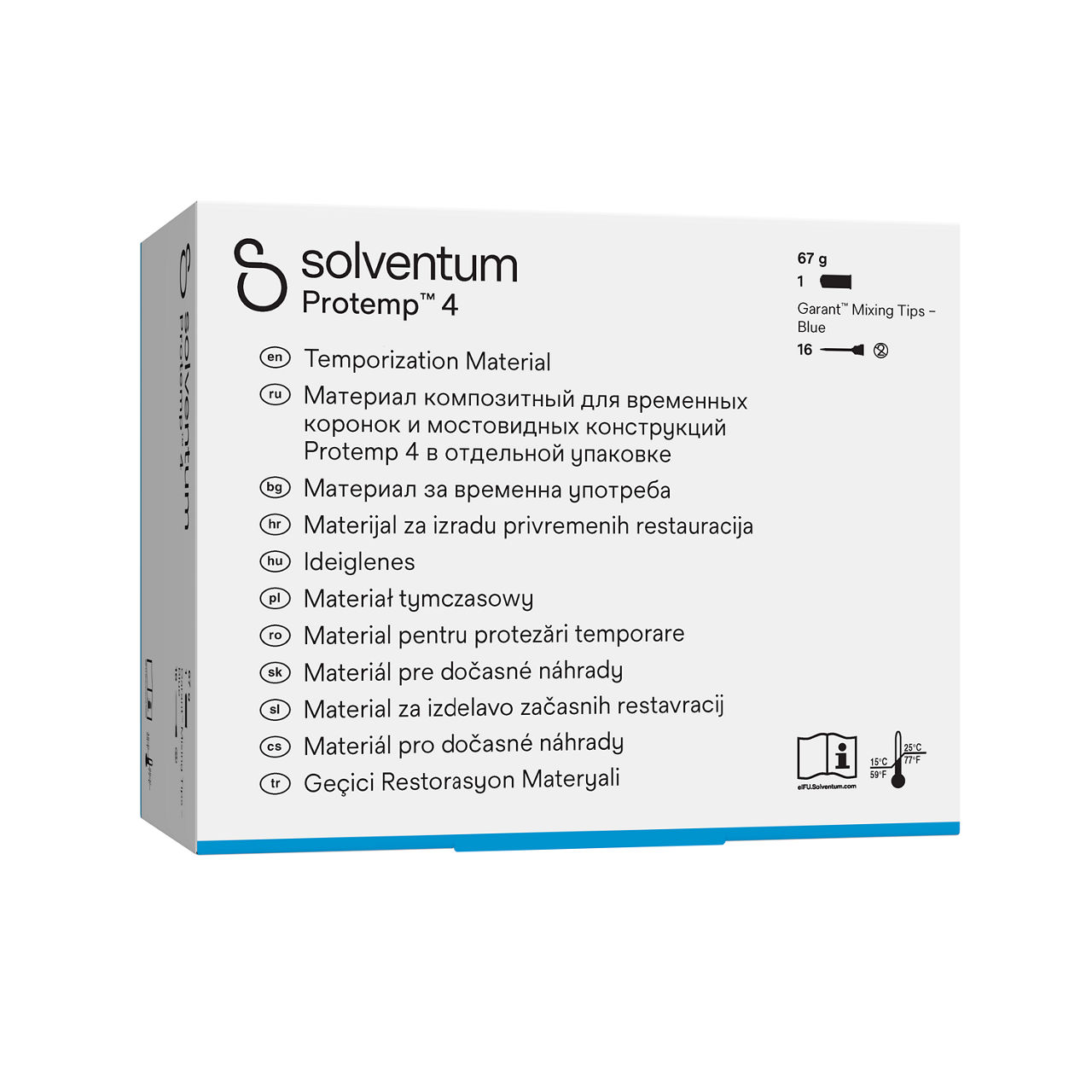 Solventum™ Protemp™ 4 Temporization Material, 46957EE, A3 - Front, Left, In Packaging (1L1)