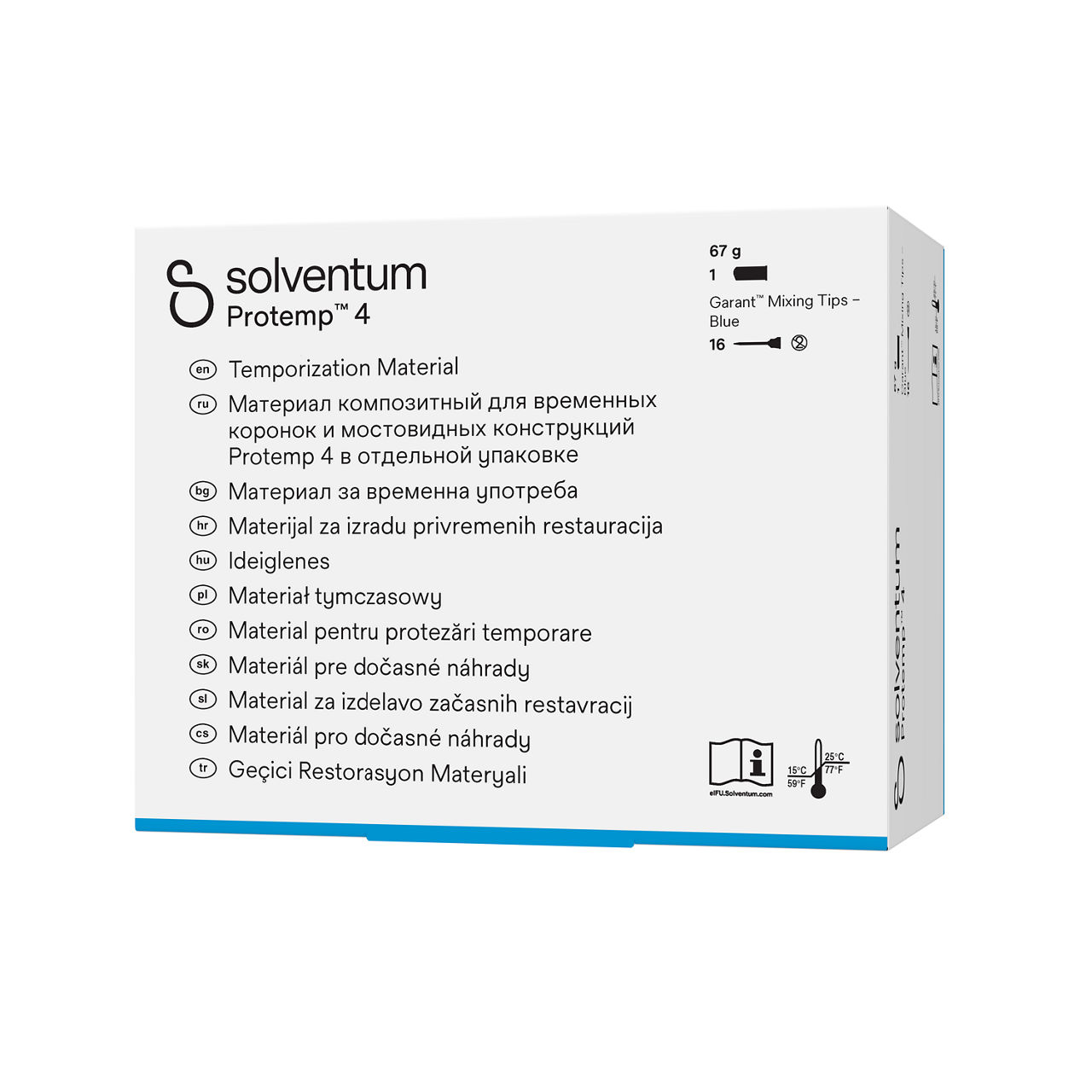 Solventum™ Protemp™ 4 Temporization Material, 46957EE, A3 - Front, Right, In Packaging (1R1)