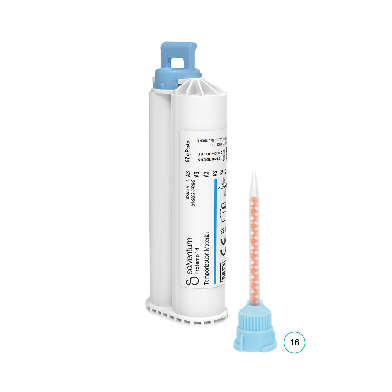 Solventum™ Protemp™ 4 Temporization Material, 46957, A3 - Front, Center, Out of Packaging (1C0)