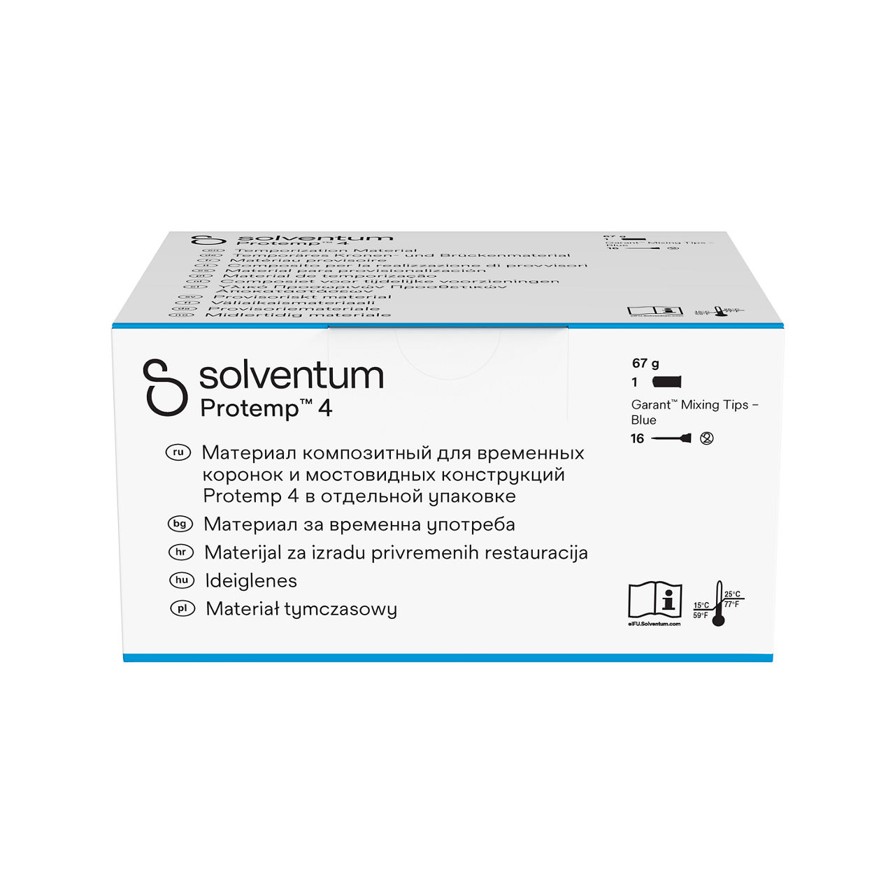 Solventum™ Protemp™ 4 Temporization Material, 46959, Bleach - Top, Center, In Packaging (3C1)