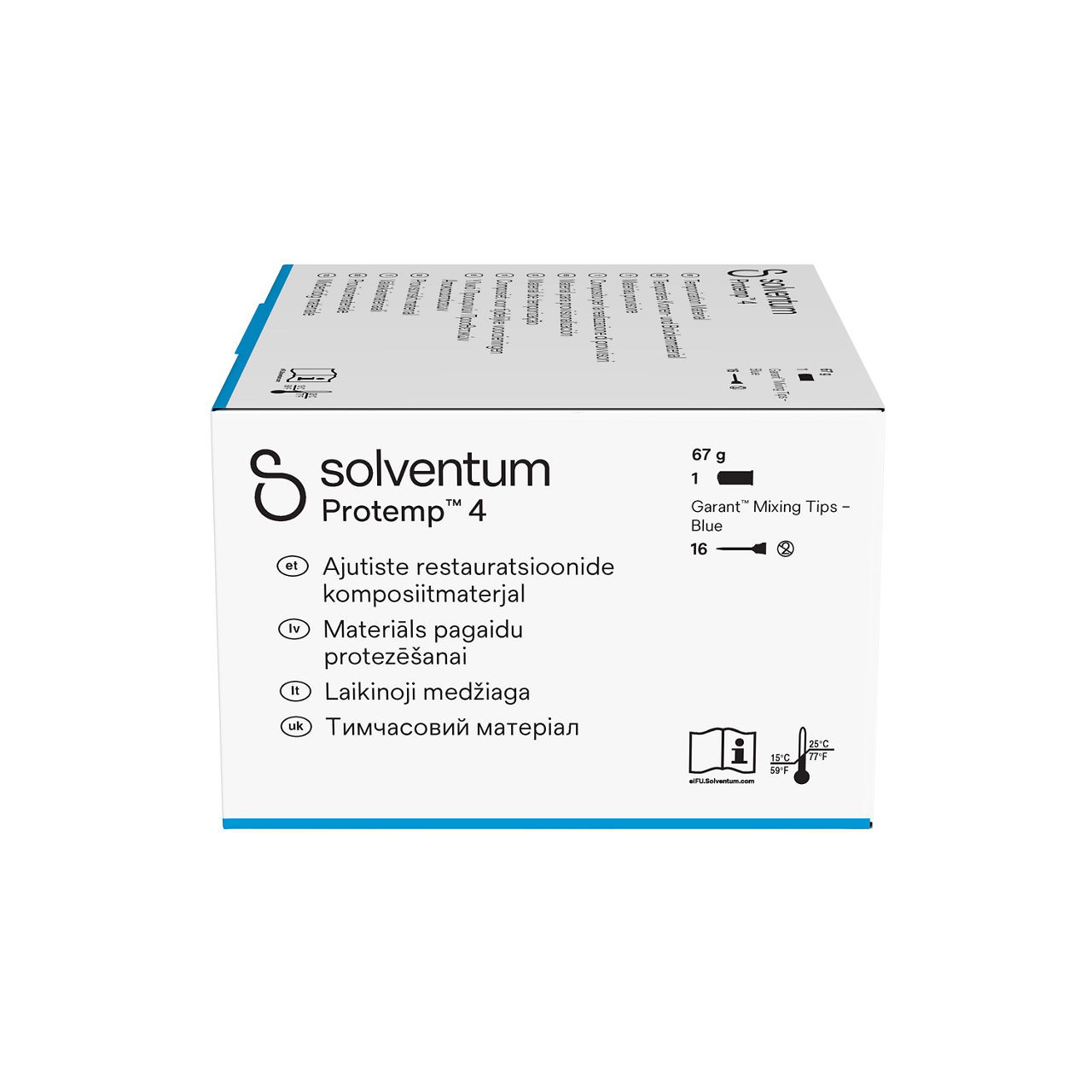 Solventum™ Protemp™ 4 Temporization Material, 46960, B3 - Right, Center, In Packaging (8C1)