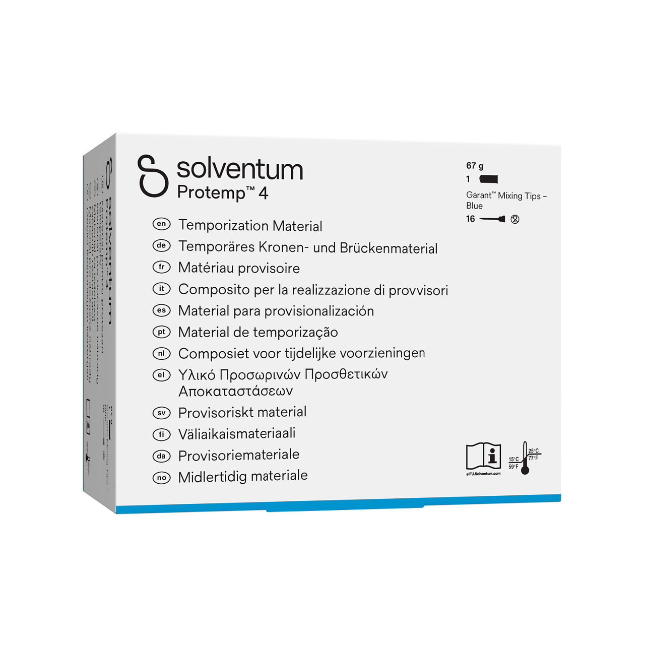 Solventum™ Protemp™ 4 Temporization Material, 46972, A3.5 - Front, Left, In Packaging (1L1)