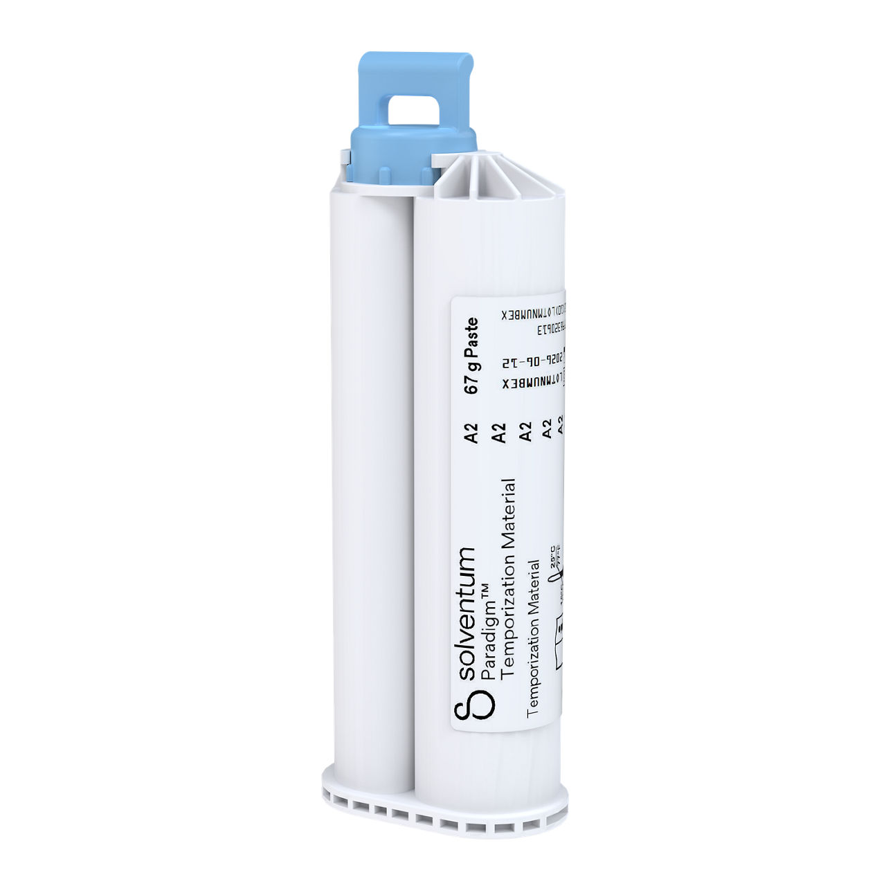 Solventum™ Paradigm™ Temporization Material – A2 Shade, 46994, A2, 67 g Paste, Mixing Tips – Blue