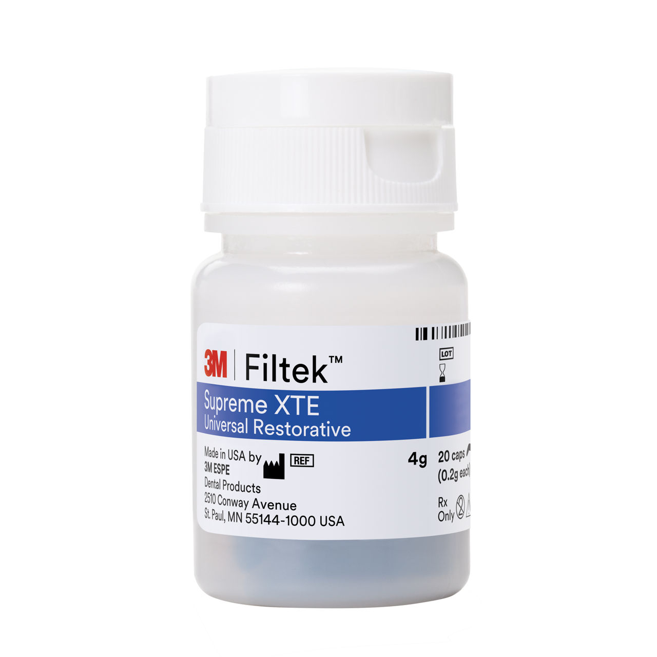 3M™ Filtek™ Supreme XTE Universal Restorative, 4911XWB, 20 - 0.2gCapsules, XWB