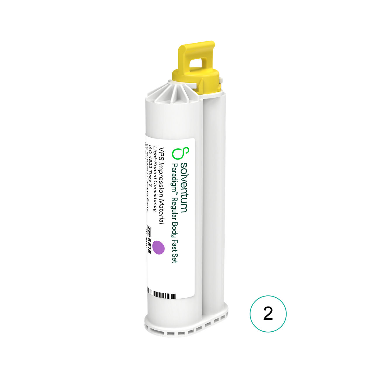 Solventum™ Paradigm™ Quick VPS Impression Material, 5515, Regular Body - Front, Center, Out of Packaging (1C0)