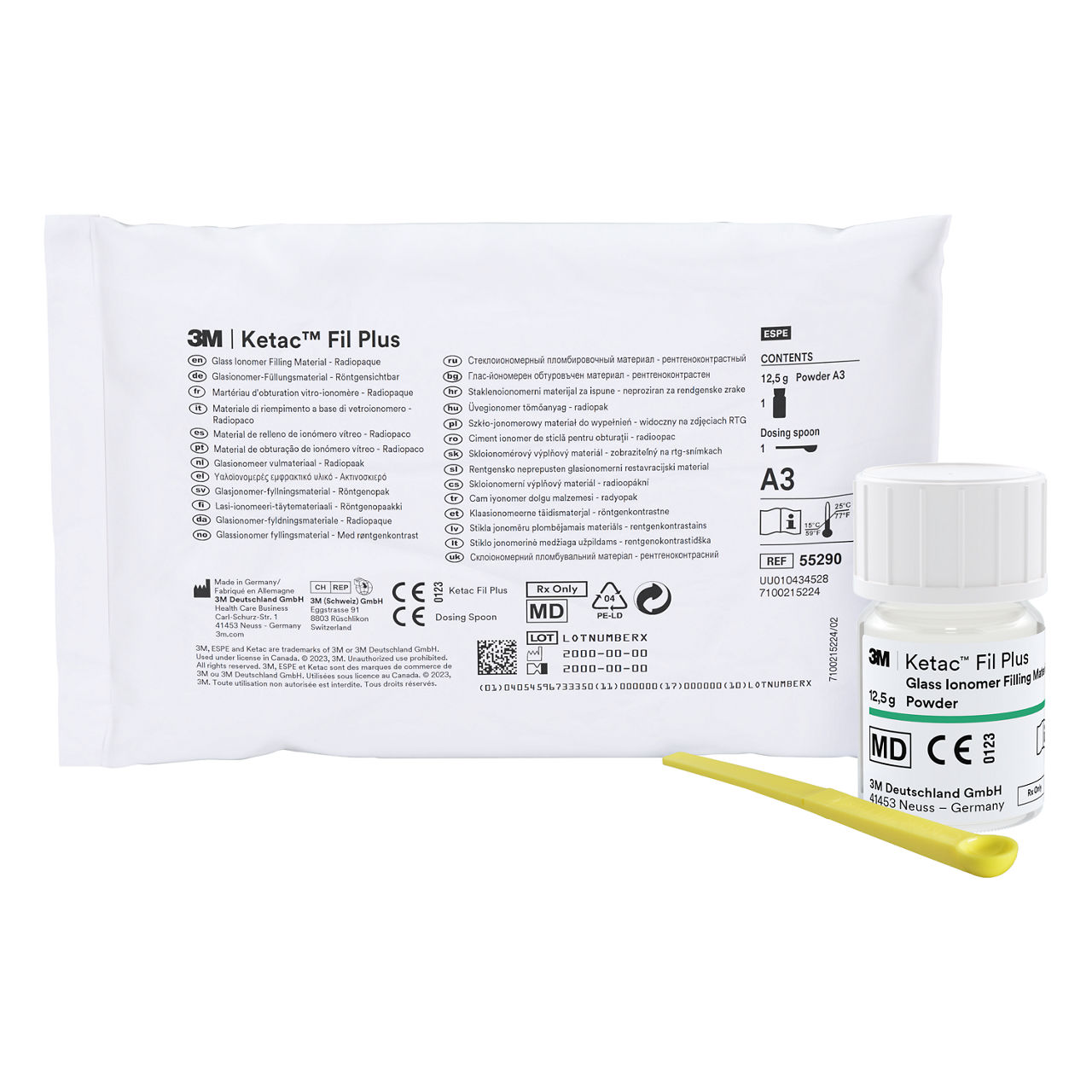 3M™ Ketac™ Fil Plus Glass Ionomer Restorative Filling Material, 55290, A3, PowderA3, Powder
