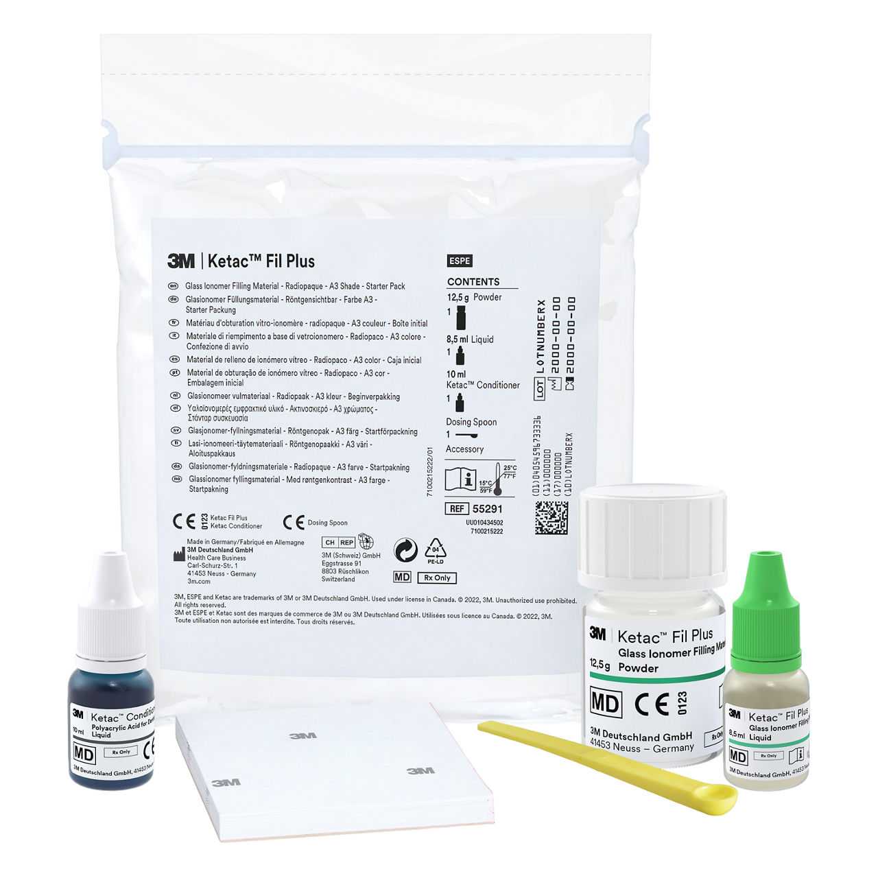 3M™ Ketac™ Fil Plus Glass Ionomer Restorative Filling Material, 55291, A3, Starter KitA3, Starter Kit