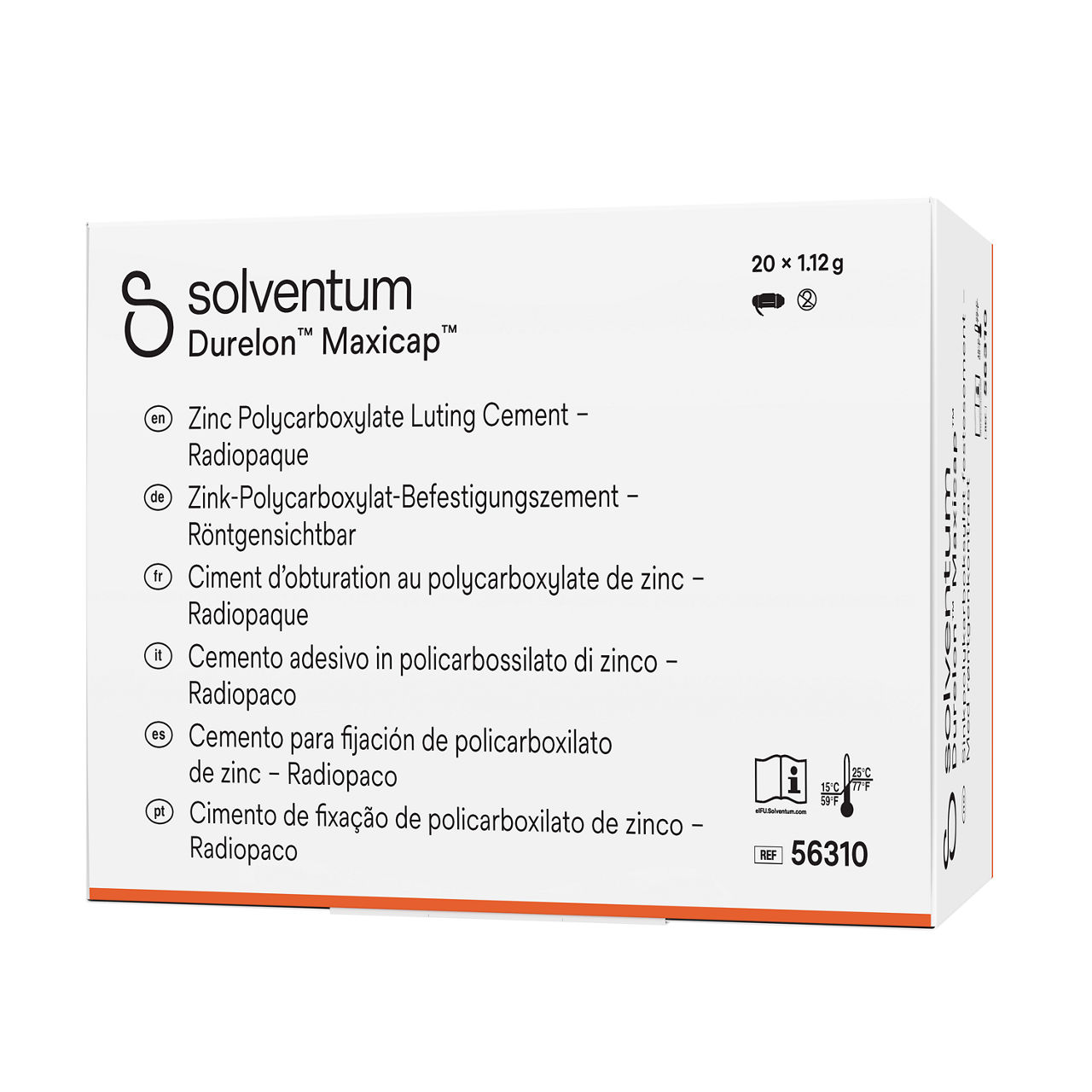 Solventum™ Durelon™, 56310 -Front, Right, In Packaging (1R1)