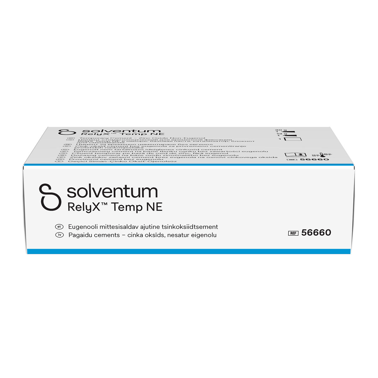 Solventum™ RelyX™ Temp NE Temporary Cement Zinc Oxide Non-Eugenol - Top, Center, In Packaging (3C1)