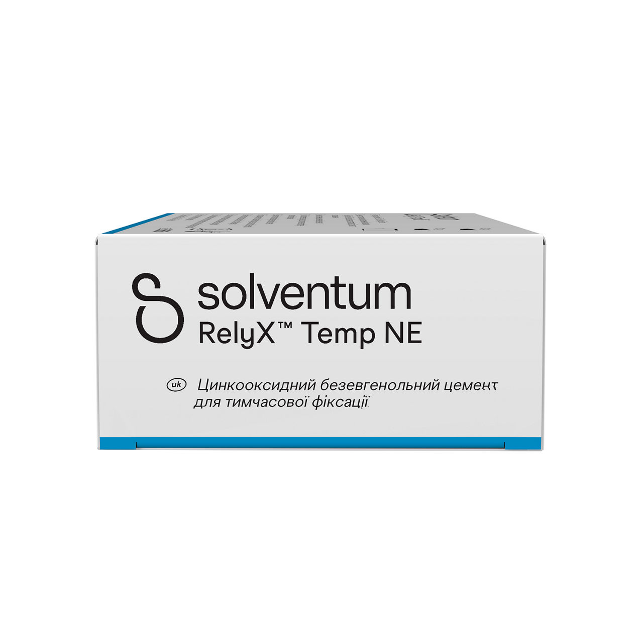 Solventum™ RelyX™ Temp NE Temporary Cement Zinc Oxide Non-Eugenol - Right, Center, In Packaging (8C1)