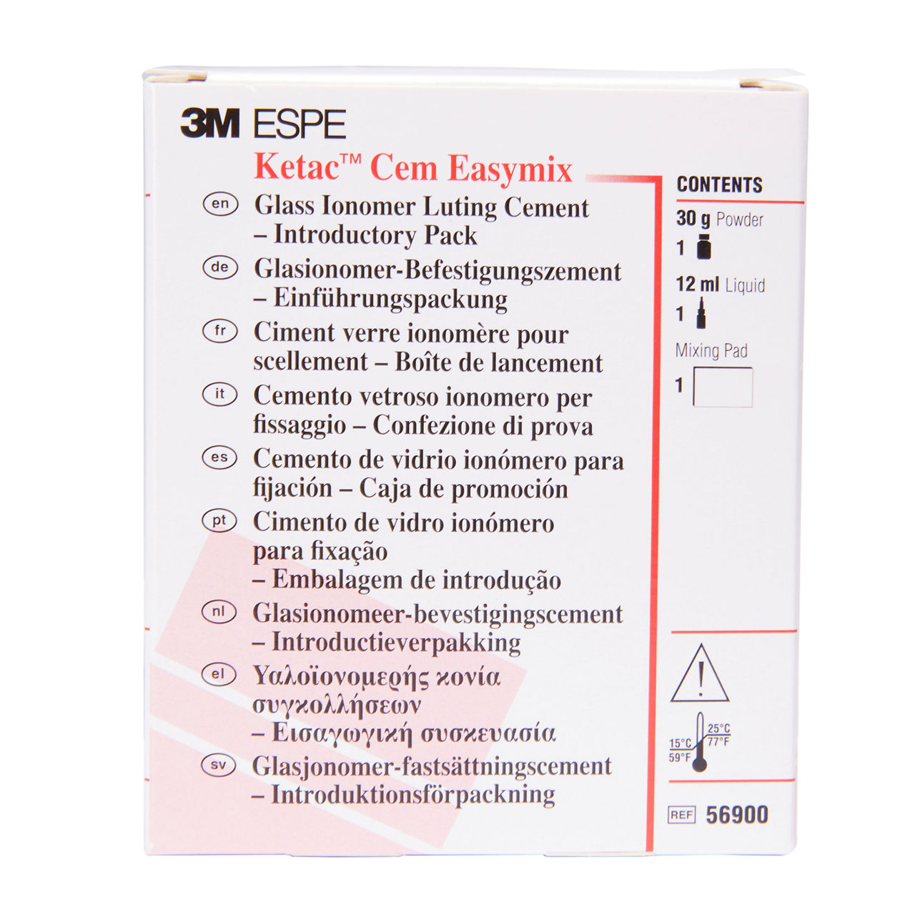 3M™ ケタック™ セム イージーミックス グラスアイオノマーセメント 基本セット, 56900, 1 セット/箱