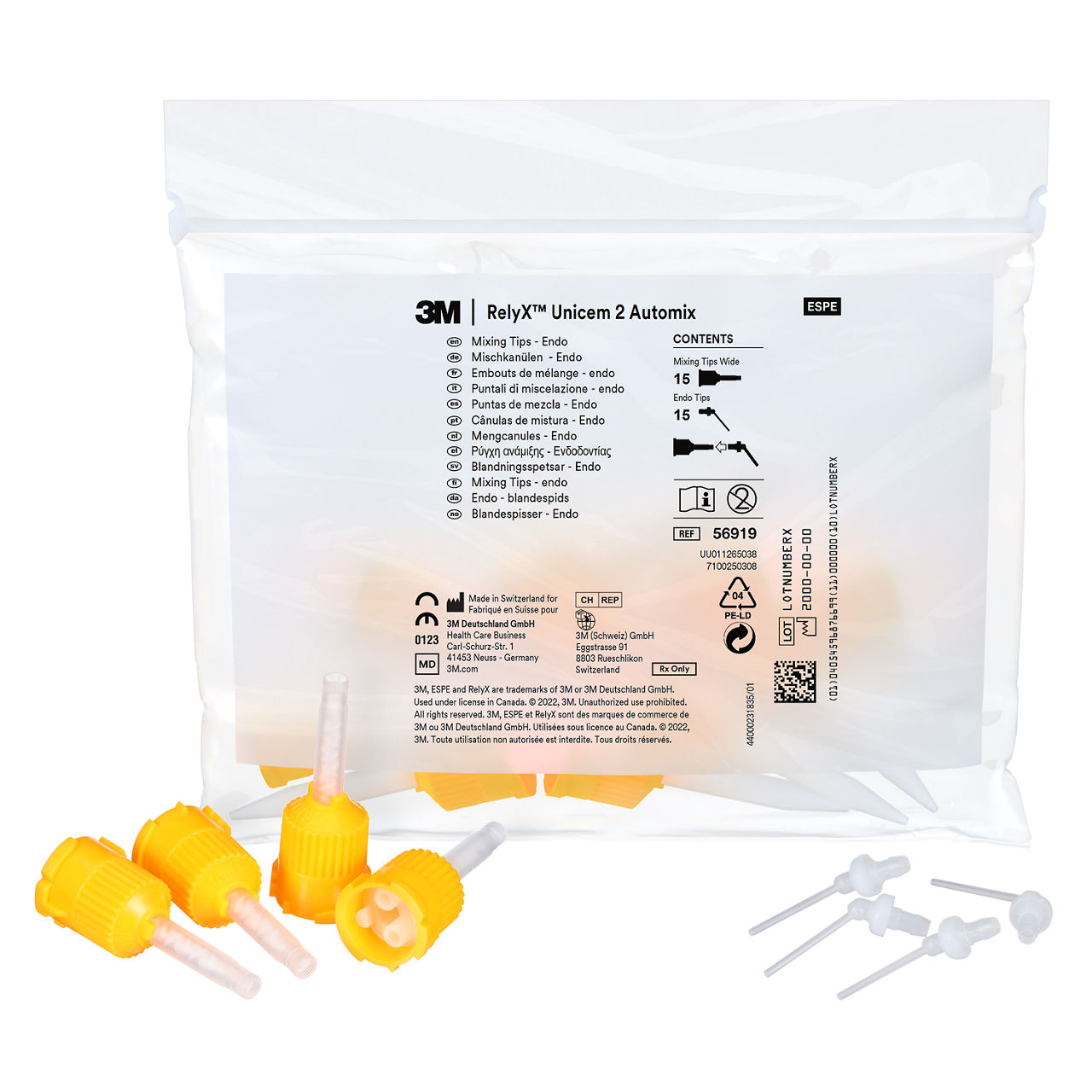 3M™ RelyX™ Unicem 2 Automix Mixing Tips Wide and Endo, 56919