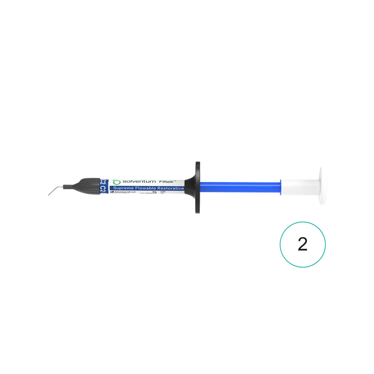 Solventum™ Filtek™ Supreme Composite fluide, 6032C2, C2, 2 g, seringue, 2/PAC