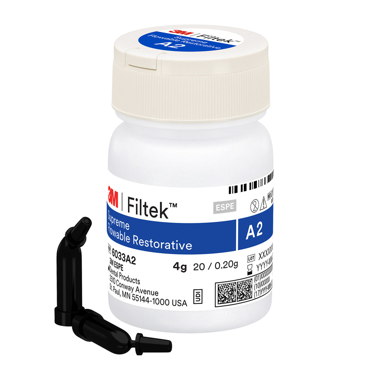 3M™ Filtek™ Supreme Flowable Restorative, 6033A2, 20 - 0.2g Capsules