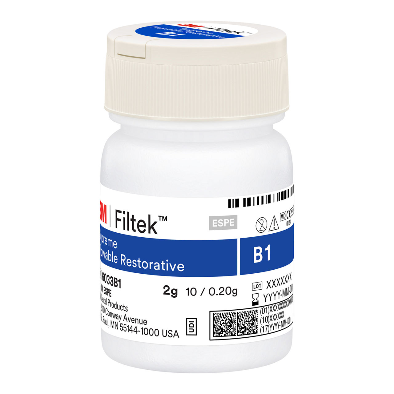 3M™ Filtek™ Supreme Flowable Restorative, 6033B1, 20 - 0.2g Capsules