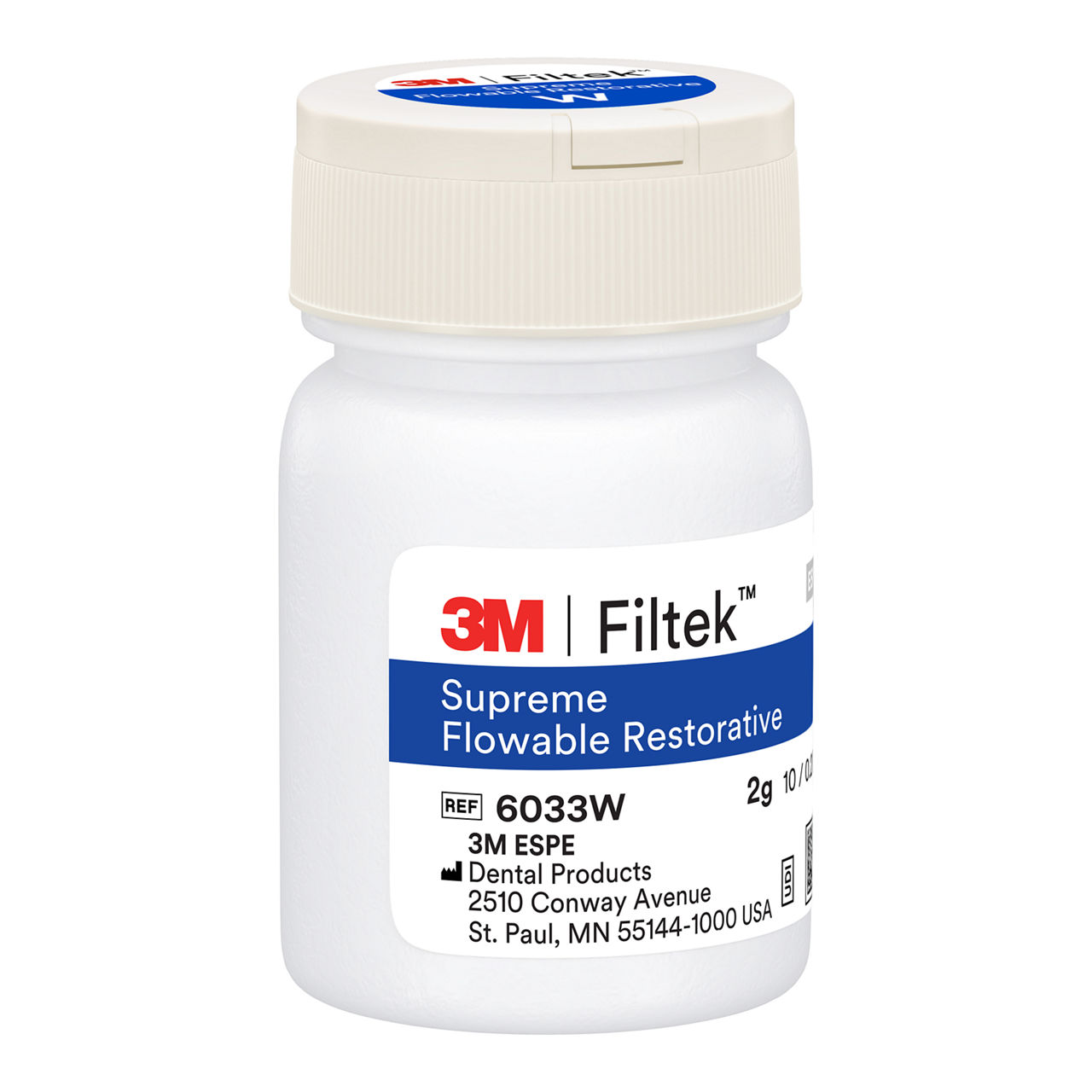 3M™ Filtek™ Supreme Flowable Restorative, 6033W, 20 - 0.2g Capsules