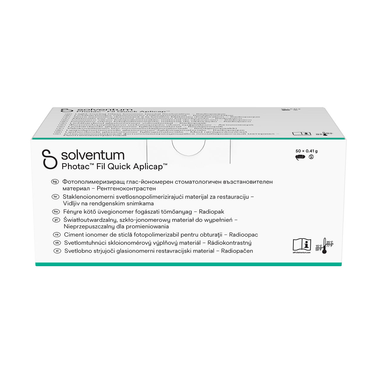 Solventum™ Photac™ Fil Quick Aplicap™ Light-Curing Glass Ionomer DentalRestorative, 61030, NP A3 -Top, Center, In Packaging (3C1)