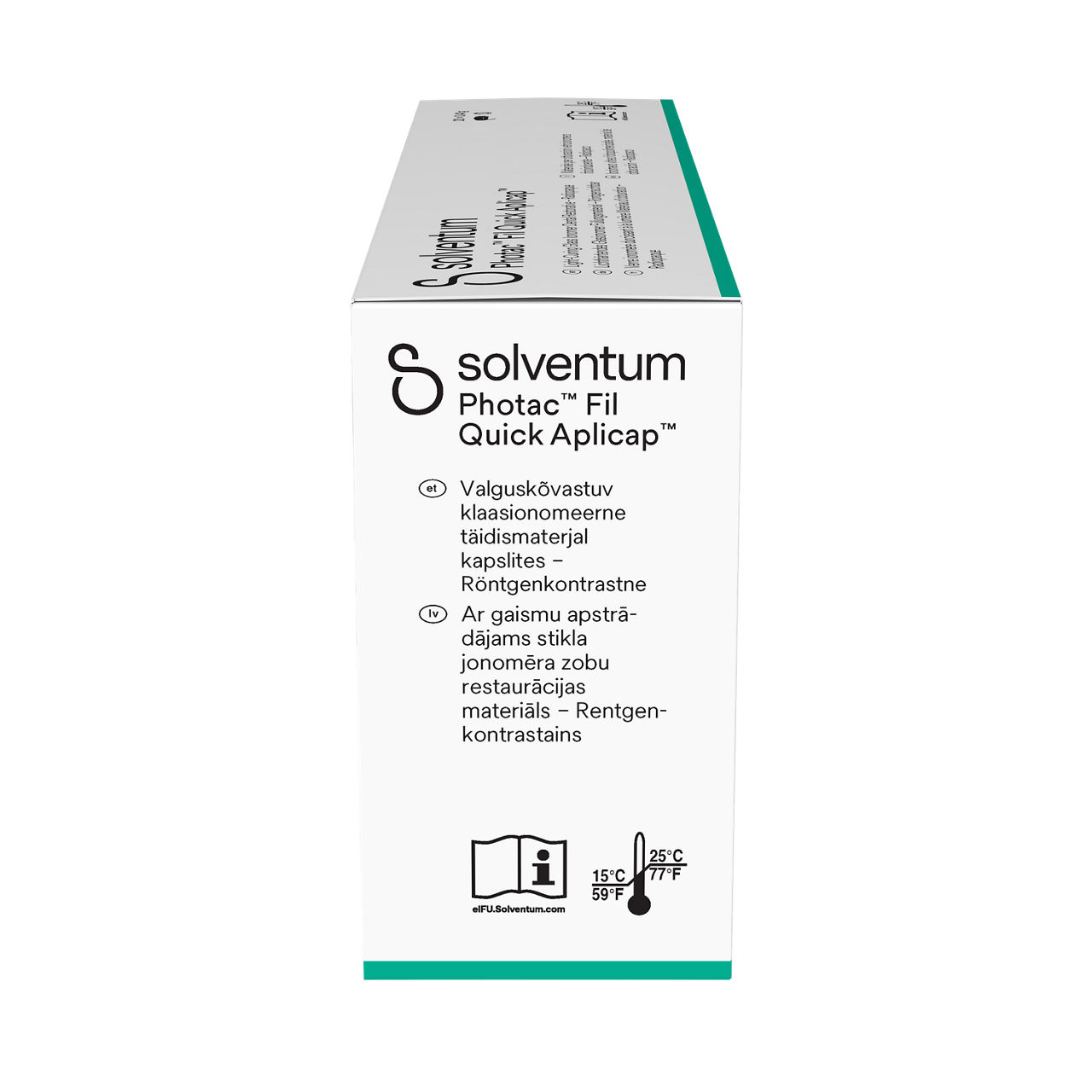 Solventum™ Photac™ Fil Quick Aplicap™ Light-Curing Glass Ionomer Dental Restorative, 61083, A3, capsule, 0.41 g, 20/PAC - Left, Center, In Packaging (2C1)