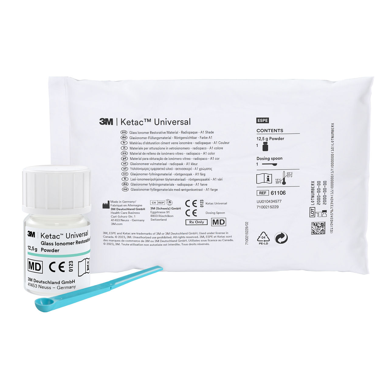 3M™ Ketac™ Universal Aplicap™ Matériau ciment verre ionomère de restauration