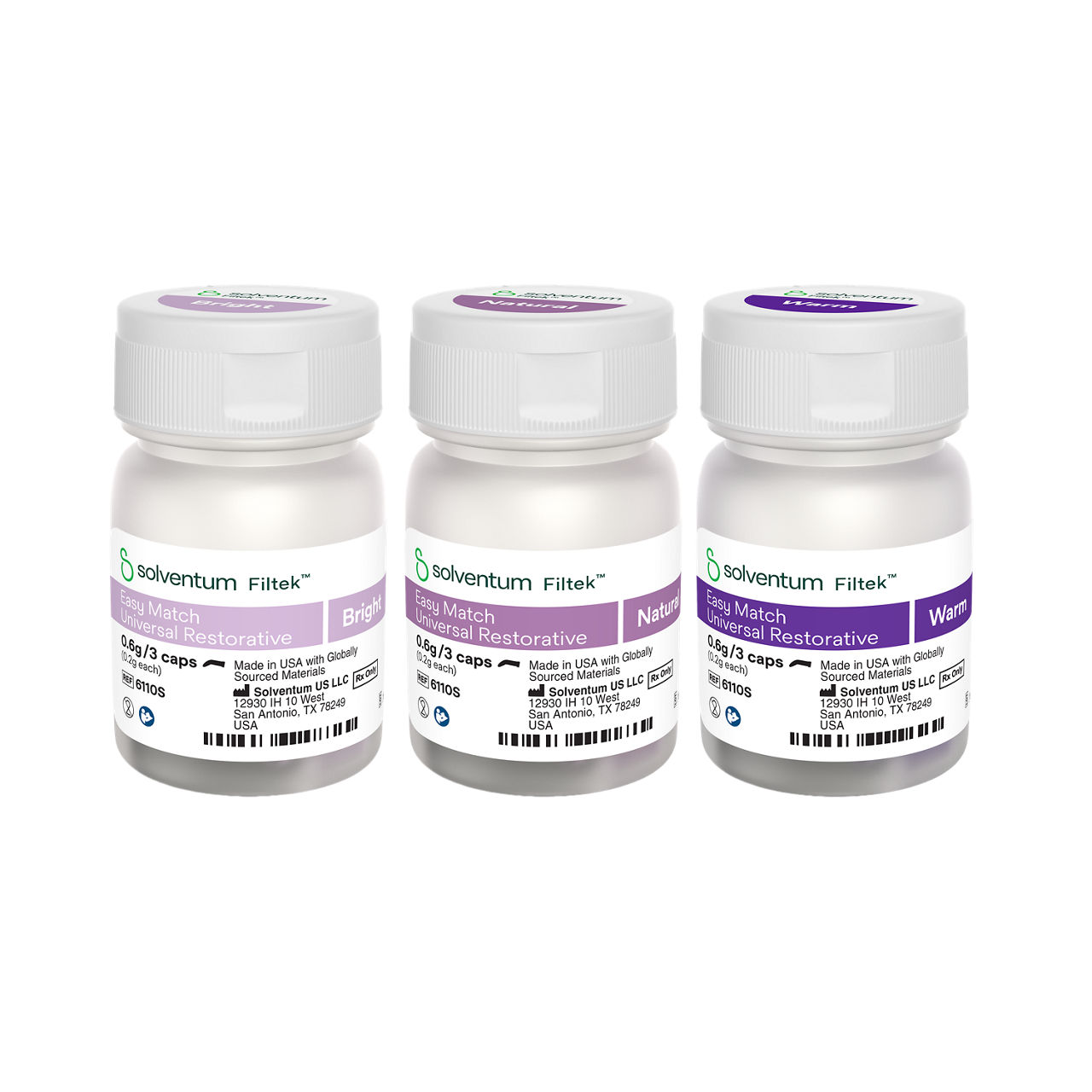 Solventum™ Filtek™ Easy Match Universal Restorative Sample Pack, 6110S, All Shades, 0.2 g, Capsule, 9/KT