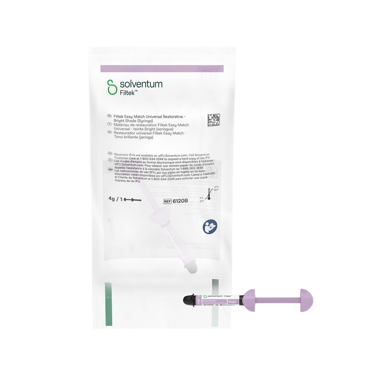 Solventum™ Filtek™ Easy Match Universal Restorative, 6120B, Bright, 4 g, Syringe, 1/BAG